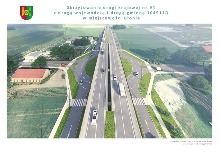 Będzie przebudowana droga Wrocław-Środa Śląska. W planach dwupoziomowe skrzyżowanie i rondo (WIZUALIZACJE)