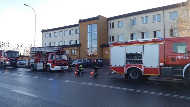 Pożar w Pierwszym Urzędzie Skarbowym w Kaliszu