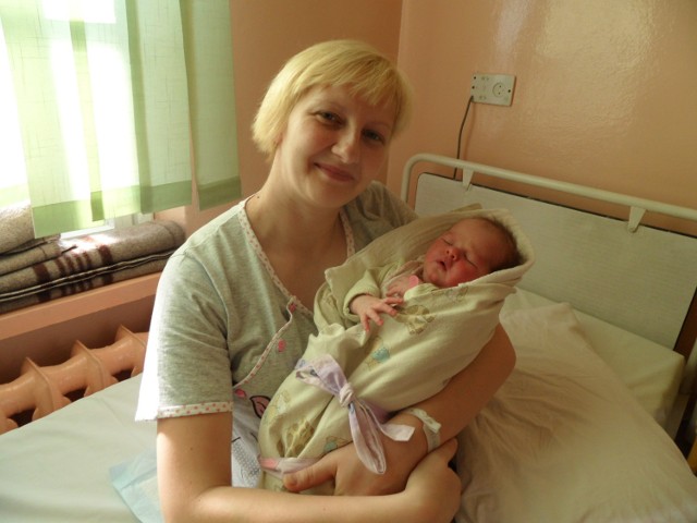 Magdalena Polaszek z córeczką Hanią Stefanią