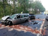 Wypadek w Wielopolu koło Bełchatowa. Droga jest zablokowana