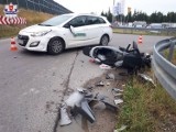 Wypadek w Bystrzejowicach: Kierowca hyundaia potrącił motorowerzystę                          