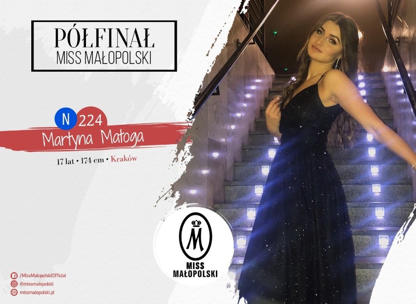 Miss Nastolatek Małopolski 2020. Kandydatki i półfinalistki...