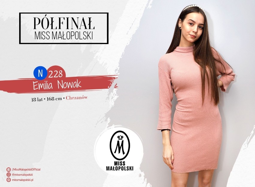 Miss Nastolatek Małopolski 2020. Kandydatki i półfinalistki...