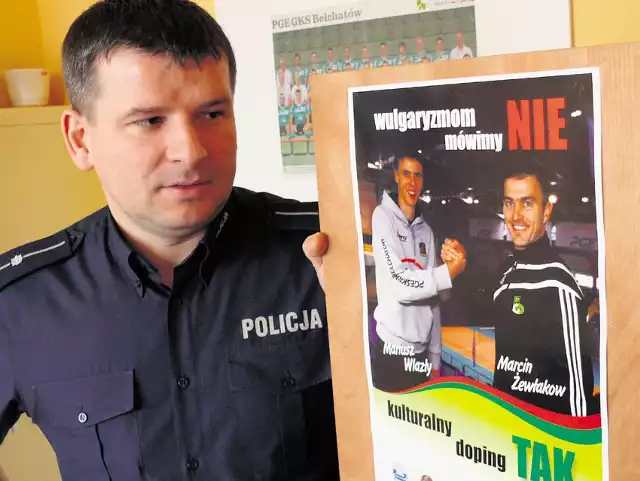 Bełchatowska policja jeszcze w tym miesiącu zamierza rozpocząć w szkołach kampanię ucząc, jak kulturalnie kibicować na stadionach