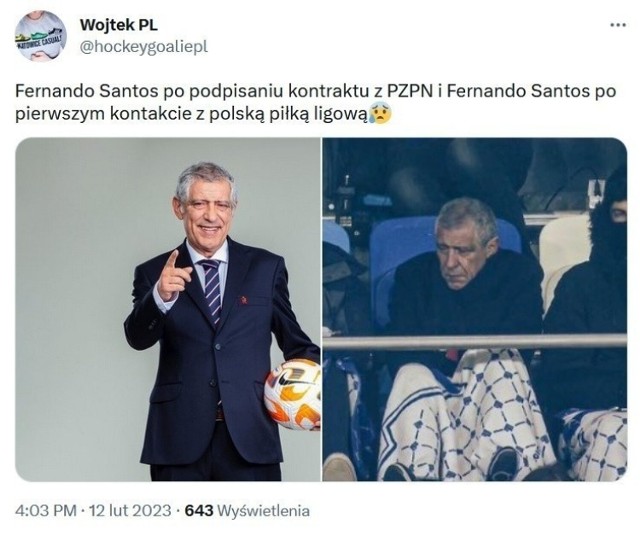 Fernando Santos stał się bohaterem memów. Z reprezentacją Polski zupełnie mu nie wyszło....
Zobacz kolejne zdjęcia. Przesuwaj zdjęcia w prawo - naciśnij strzałkę lub przycisk NASTĘPNE