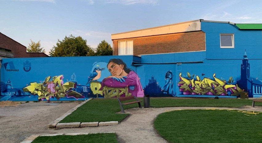 Mural przyjaźni w partnerskim mieście Starogardu Gdańskiego ZDJĘCIA 