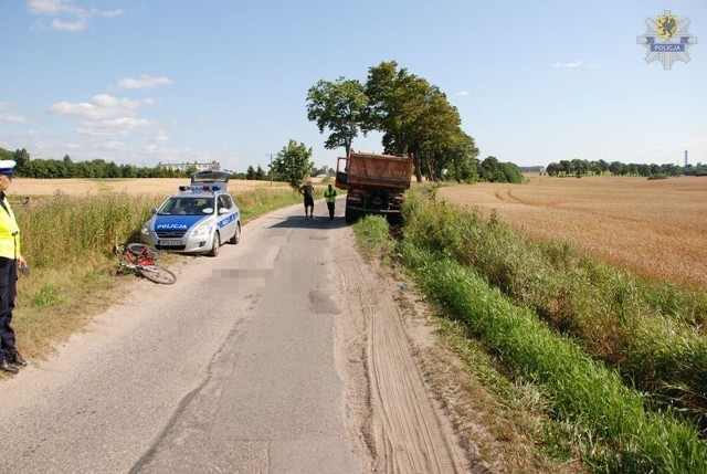 Wypadek z udziałem rowerzysty w Chojnicach