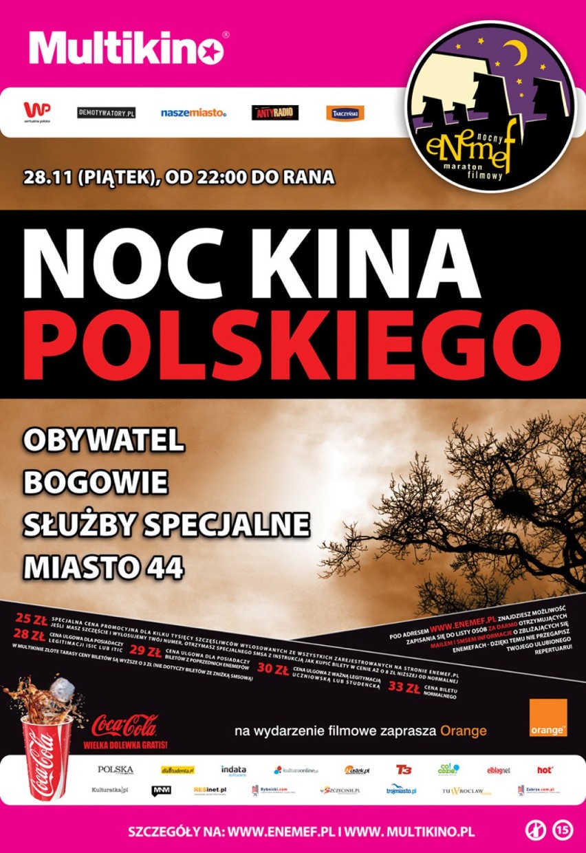 Bilety na ENEMEF: Noc Kina Polskiego mogą być Twoje!...