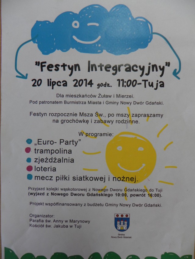 Tuja. 20 lipca br. odbędzie się "Festyn Integracyjny"