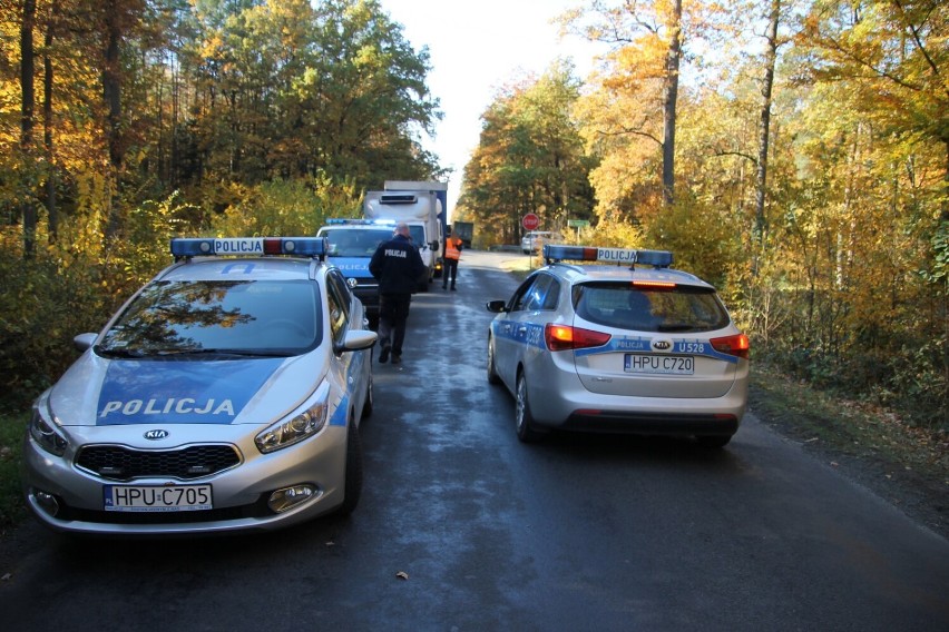 AKTUALIZACJA: Zderzenie trzech samochodów na leśnym skrzyżowaniu [ZDJĘCIA]