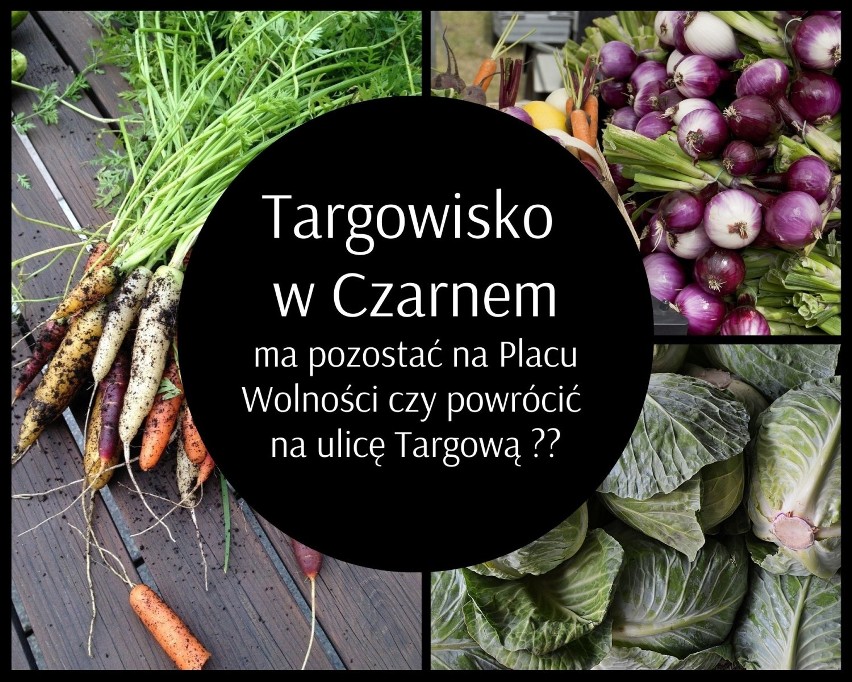 Targowisko w Czarnem wraca na „stare” miejsce, czyli ulicę Targową i to od czwartku 20.05