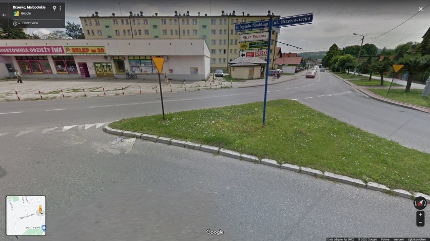 Brzesko na zdjęciach Google Street View