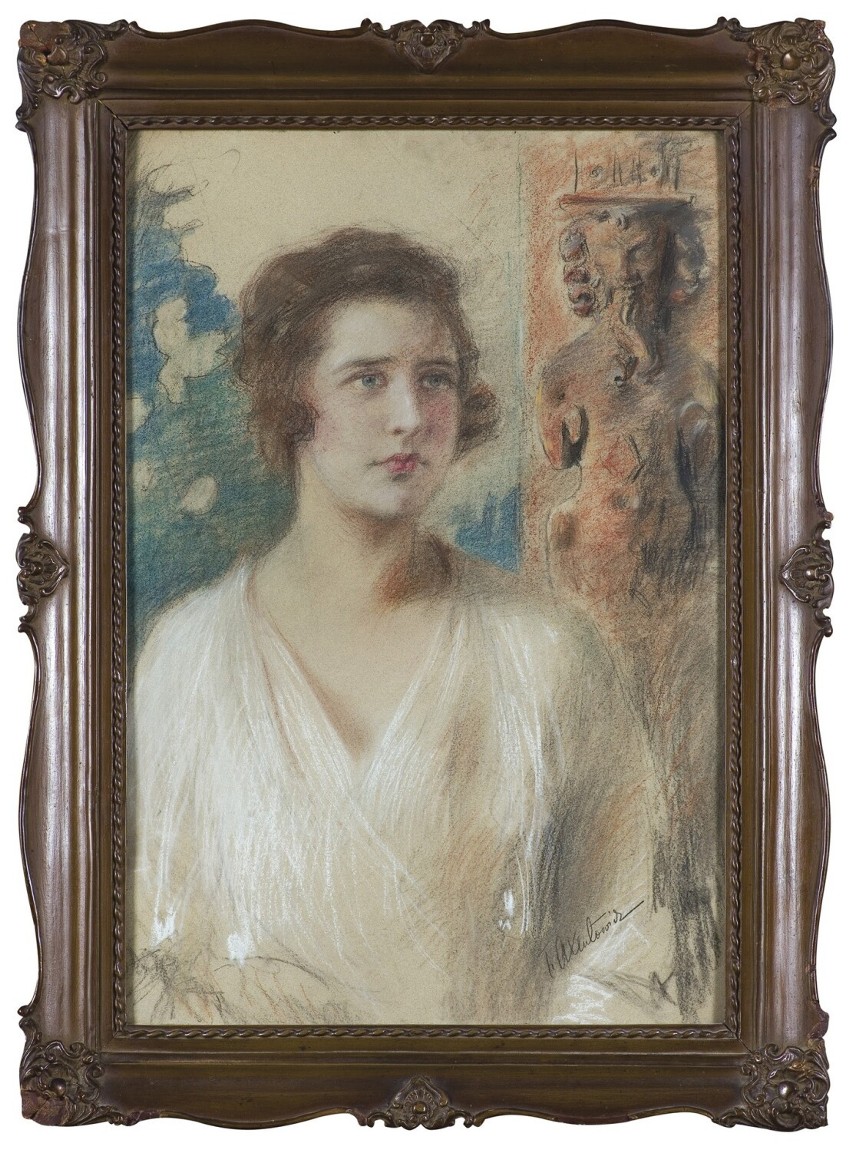 Teodor Axentowicz, Portret młodej damy