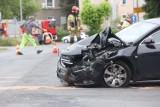 Wypadek na ulicy Głogowskiej w Legnicy, jedna osoba ranna