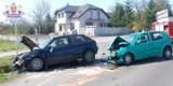 Wypadek w gminie Zamość: Zderzenie vw z audi, dwie osoby ranne