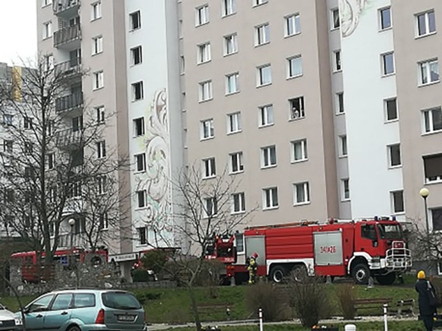 Do pożaru doszło w bloku przy ul. Kraljevskiej.