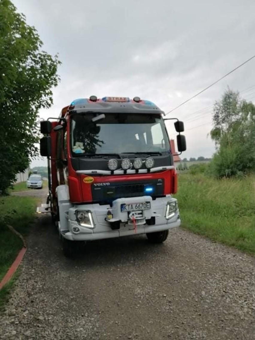 Pożar stodoły w Łoponiu, 26.06.2021