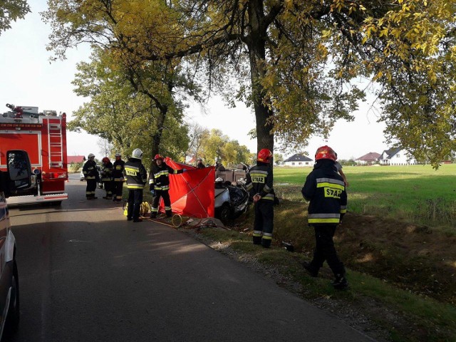 Śmiertelny wypadek w gminie Lgota Wielka. Nie żyje 58-letni kierowca