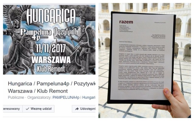 Partia Razem apeluje o odwołanie kontrowersyjnego koncertu