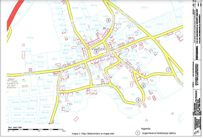 Projekt koncepcyjny "Ekspozycja zabudowy grodu w Dobromierzu" stworzony przez Autorską Pracownię architektoniczną Macieja Małachowicza wiosną 2018 roku