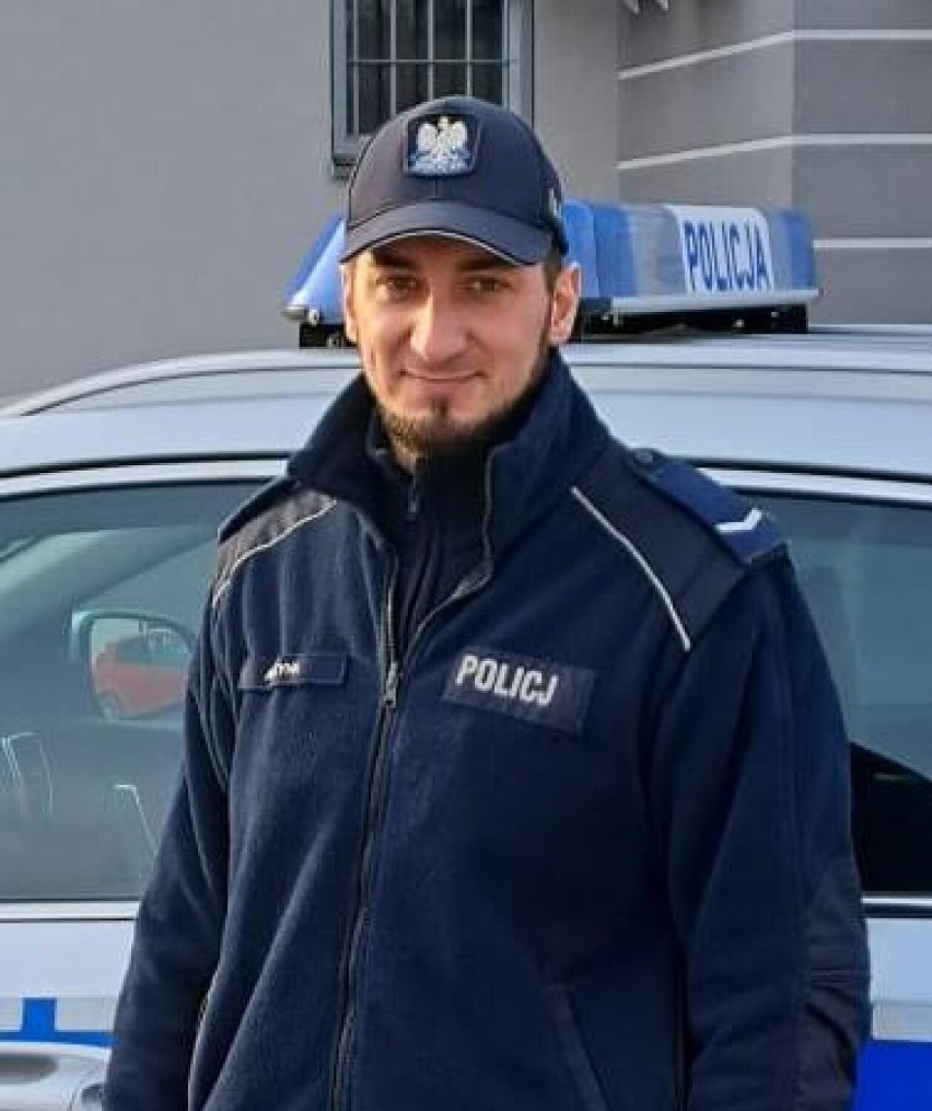 Sierż. Adrian Rzyha z grodkowskiego komisariatu Policji jest...