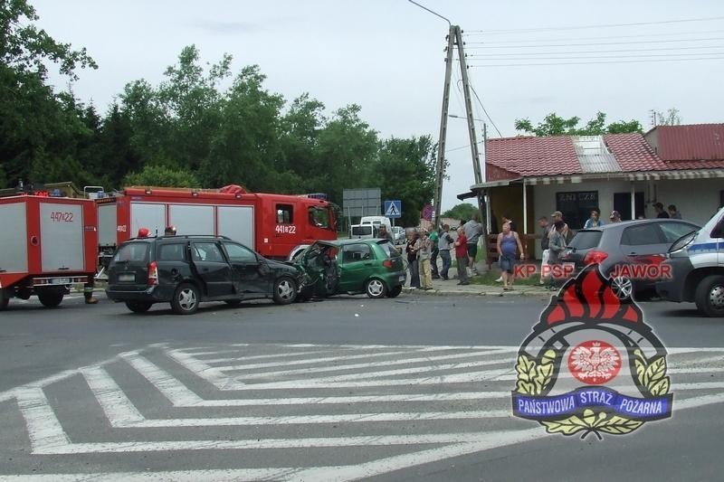 Groźny wypadek w Jaworze