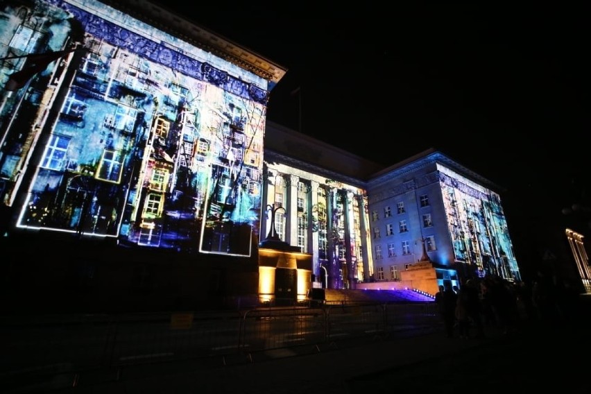 Katowice: Nocne zwiedzanie gmachu Sejmu Śląskiego i mapping 3D[ ZDJĘCIA]