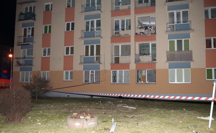 Wybuch gazu w Łodzi w bloku przy Brackiej