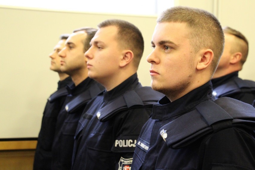 Nowi funkcjonariusze w szeregach wielkopolskiej policji....