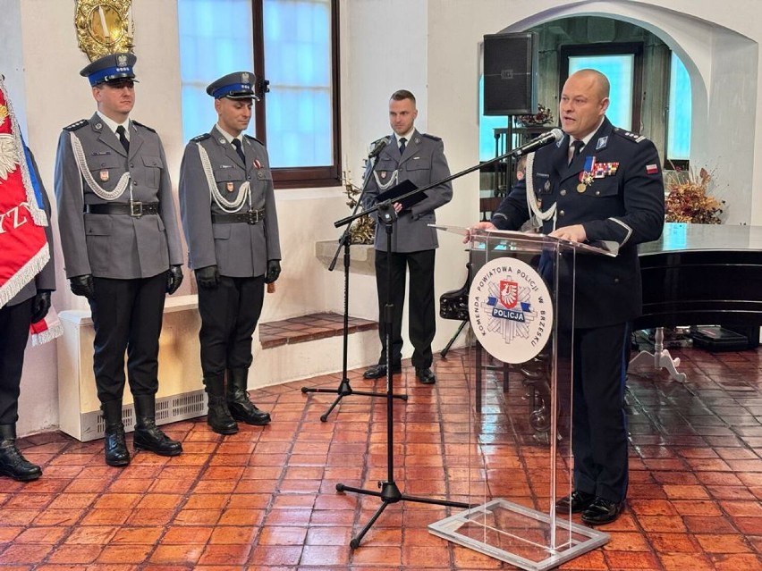 Komendant Powiatowy Policji w Brzesku insp. Bogusław...