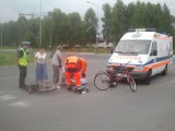Wypadek. Na Hetmańskiej w Łodzi potrącone zostały rowerzystki [ZDJĘCIA]