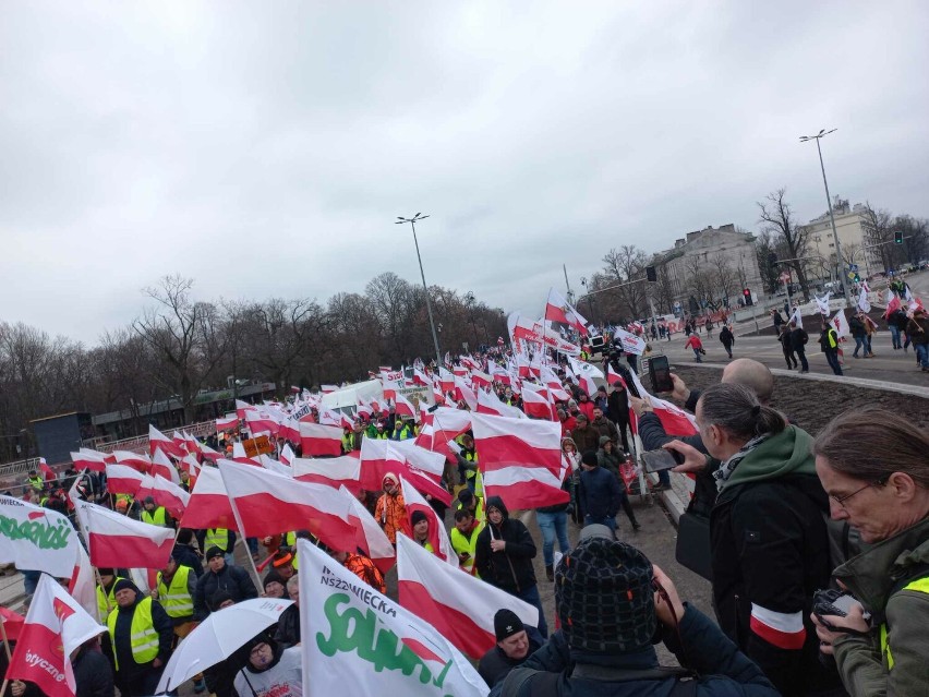 Rolnicy z gminy Prabuty protestowali w Warszawie.