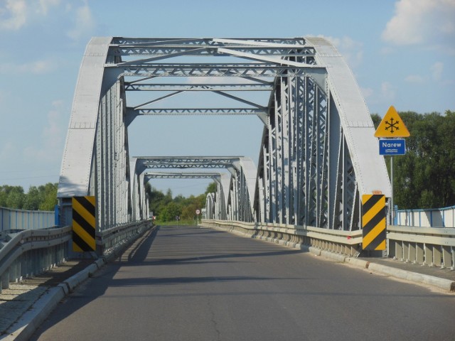 Most w Tykocinie nad rzeką Narwią