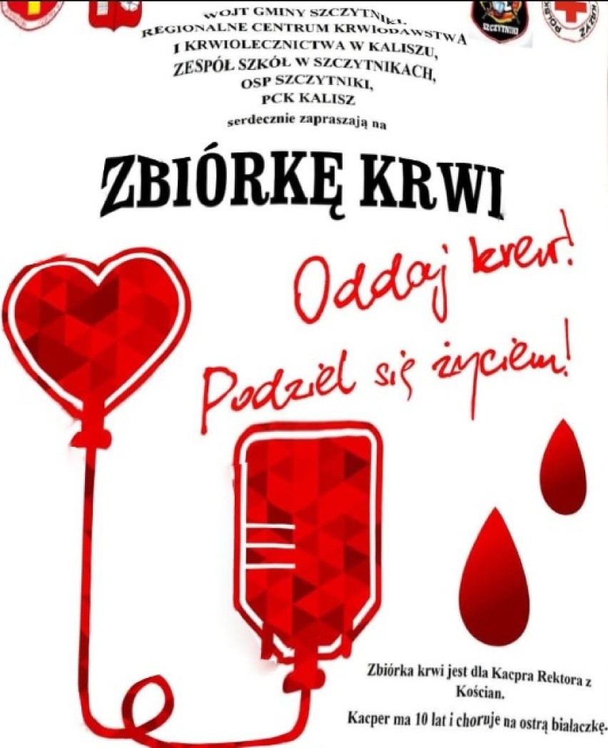 Akcja krwiodawstwa. Gdzie w najbliższym czasie można oddać krew w powiecie kaliskim?