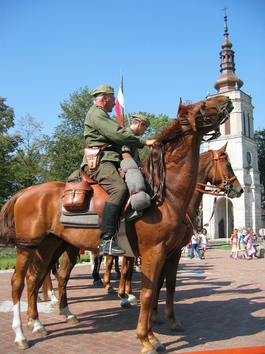 Ułani w Uniejowie dziś po południu