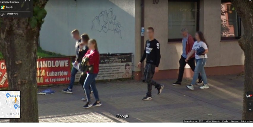 Lubartów na zdjęciach Google Street View - kogo uchwyciła kamera?