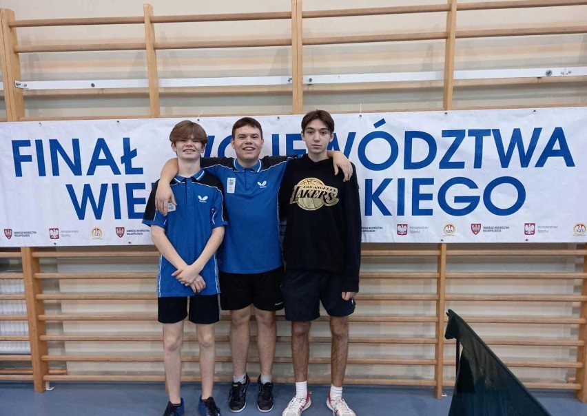 Tenisiści z ZSEU w Żychlinie w finale Mistrzostw Wielkopolski w Tenisie Stołowym