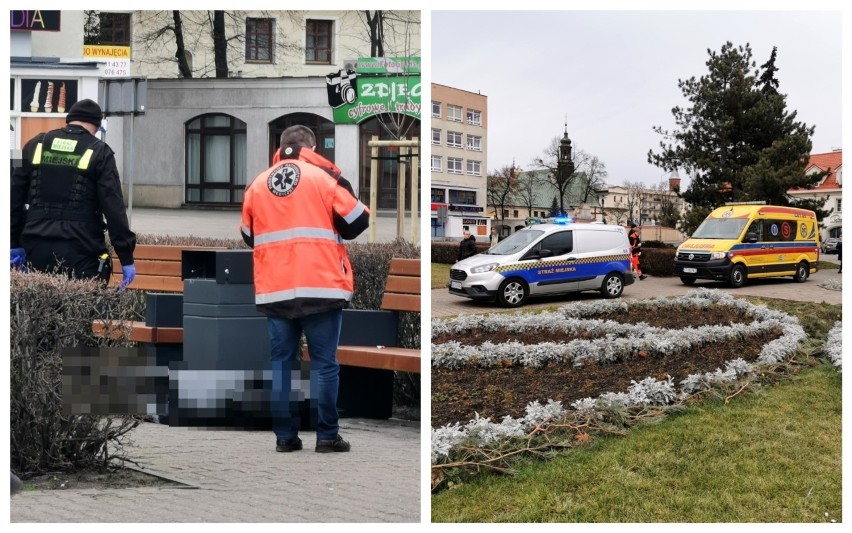 Tragedia na placu Wolności we Włocławku. Nie żyje mężczyzna [zdjęcia]