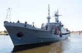 Okręt wojenny ORP Lech zacumował przy Wałach Chrobrego w Szczecinie [zdjęcia]