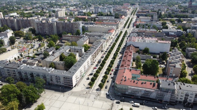 Częstochowa z lotu ptaka. Tysiąclecie, Parkitka, Śródmieście