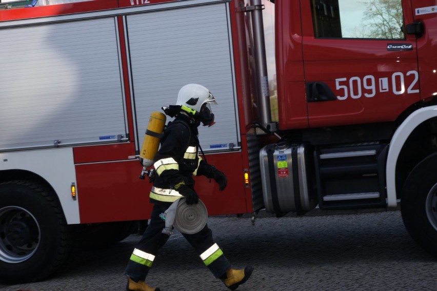 Ćwiczenia strażackie w Kazimierzu Dolnym