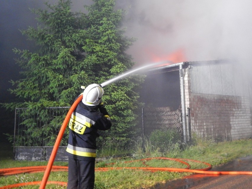 W Starkowie w gminie Ustka spłonęła stodoła