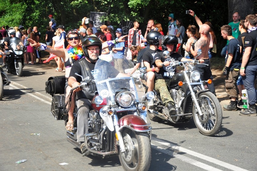 Parada motocykli na Przystanku Woodstock