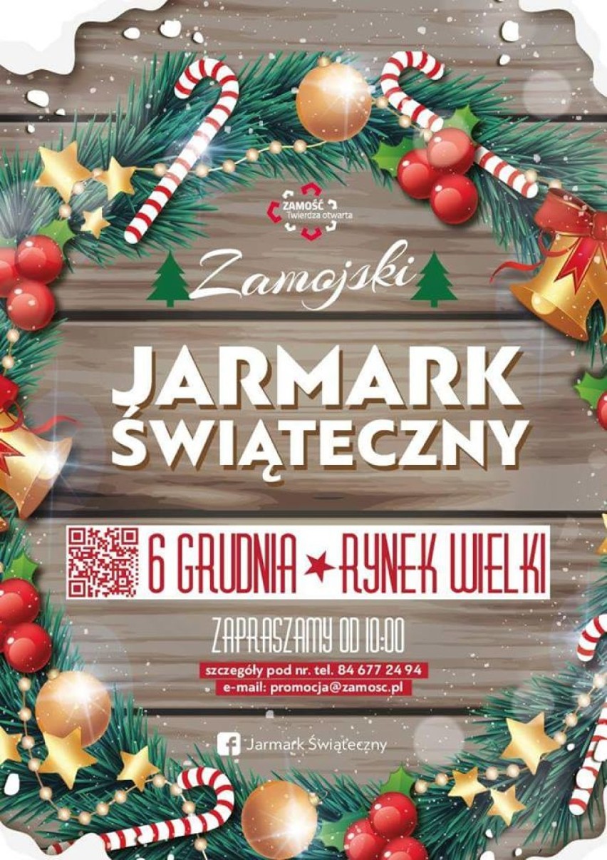 Zamojski Jarmark Świąteczny. W niedzielę po raz pierwszy