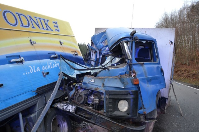 Hopowo - wypadek na DK 20, 9.01.2014. Więcej zdjęć na stronie OSP Hopowo.