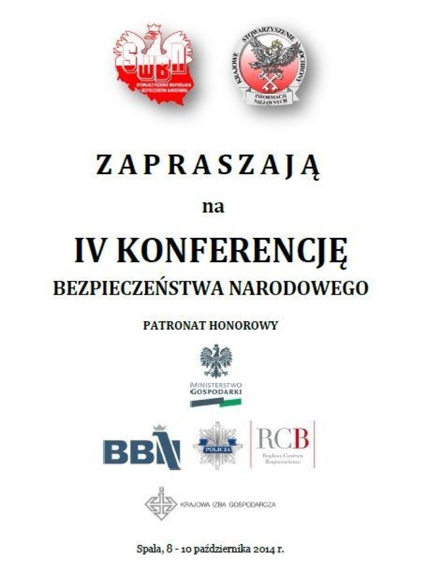 SWBN i KSOIN: IV Konferencja Bezpieczeństwa Narodowego