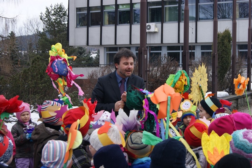 Dzieci z przedszkola "Kubuś" gościły u burmistrza