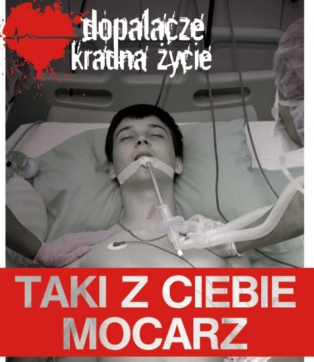Z dopalaczami walczy cała Polska. Na zdjęciu: plakat z kampanii społecznej z Bytomia.