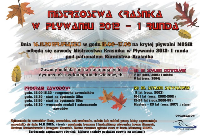 I runda mistrzostw Kraśnika już 16 listopada.
