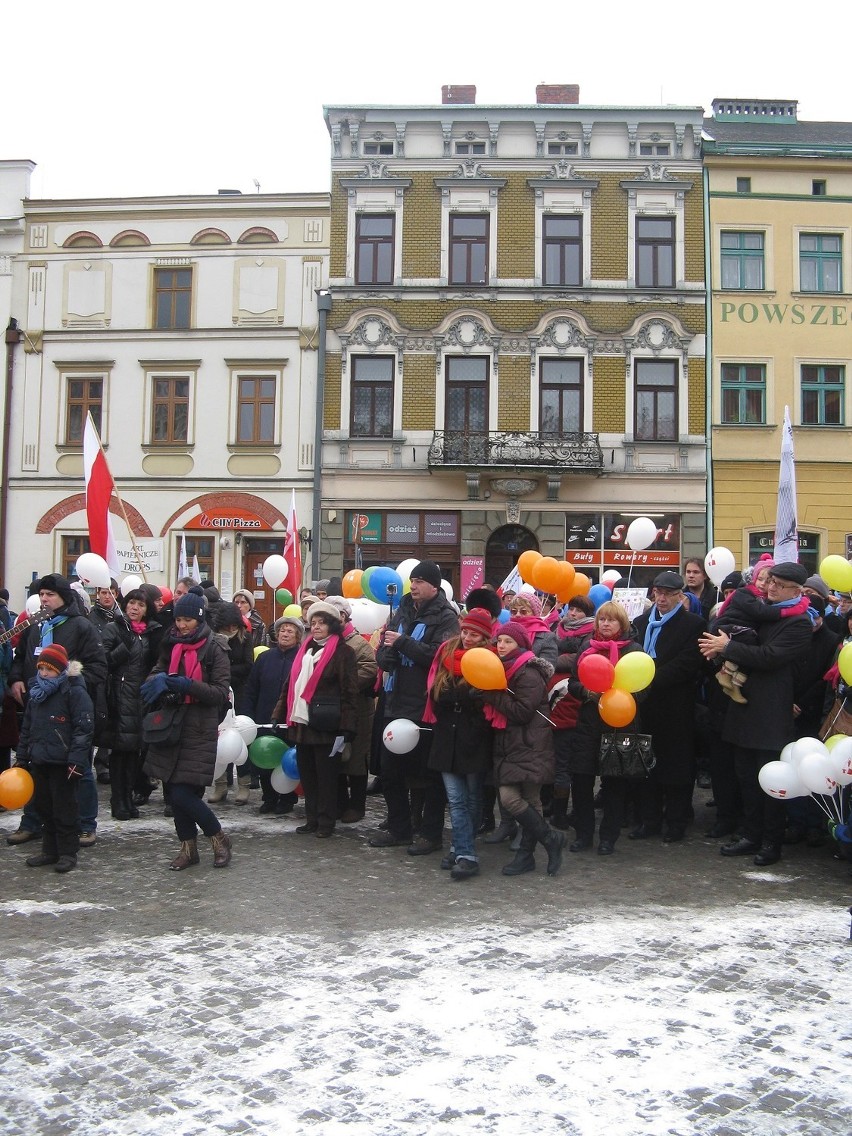 Marsz w obronie życia w Cieszynie odbył sie po raz pierwszy.